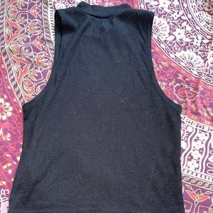 Black high neck tank